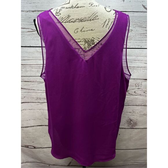 Thalia Sodi XXL‎ magenta sleeveless blouse - 3195 - Picture 2 of 4